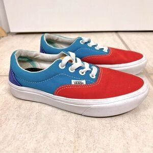 Vans Off The Wall Era Color Block Colorful Comfy Cush Canvas Shoes Womens 5M